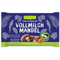 Schokolade mit ganzen Mandeln, bio